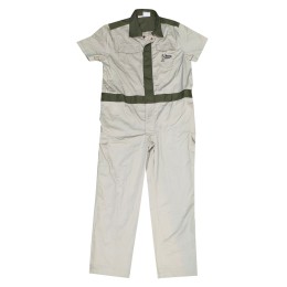 Designed short-sleeved contrast collar one-piece industrial uniform Customized two-pocket chest industrial uniform White contrasting green overalls Ocean Park Industrial Uniform Center  bird feeder D404 Designed short-sleeved contrast collar one-piece industrial uniform Customized two-pocket chest industrial uniform White contrasting green overalls Ocean Park Industrial Uniform Center  bird feeder D404